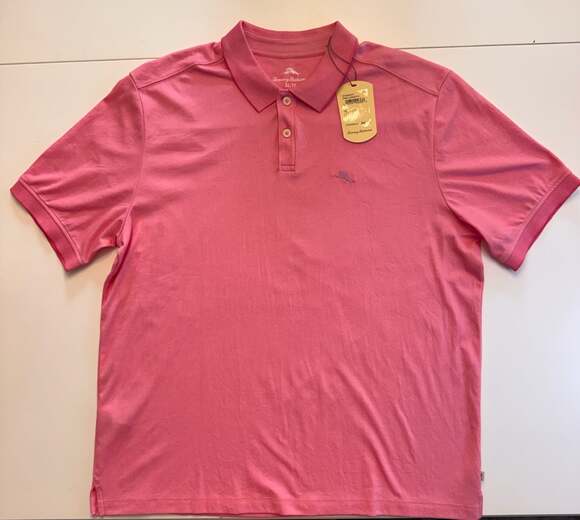 Tommy Bahama Other - Tommy Bahama Men's Pink Confetti Cotton Blend Marlin Polo Shirt Size XL
